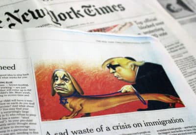 Rabbi Hirsch Meets with New York Times Publisher After Anti-Semitic Cartoon